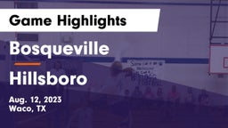 Bosqueville  vs Hillsboro  Game Highlights - Aug. 12, 2023