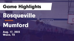 Bosqueville  vs Mumford  Game Highlights - Aug. 17, 2023