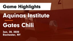 Aquinas Institute  vs Gates Chili  Game Highlights - Jan. 28, 2020