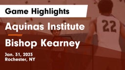 Aquinas Institute  vs Bishop Kearney  Game Highlights - Jan. 31, 2023