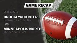 Recap: Brooklyn Center  vs. Minneapolis North  2016