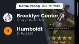 Recap: Brooklyn Center  vs. Humboldt  2018