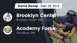 Recap: Brooklyn Center  vs. Academy Force 2019