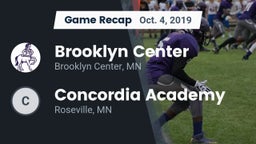 Recap: Brooklyn Center  vs. Concordia Academy 2019