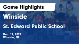 Winside  vs St. Edward Public School Game Highlights - Dec. 12, 2023