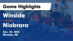 Winside  vs Niobrara  Game Highlights - Dec. 30, 2023