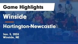Winside  vs Hartington-Newcastle  Game Highlights - Jan. 5, 2024