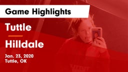 Tuttle  vs Hilldale  Game Highlights - Jan. 23, 2020