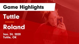 Tuttle  vs Roland  Game Highlights - Jan. 24, 2020