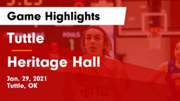 Tuttle  vs Heritage Hall  Game Highlights - Jan. 29, 2021