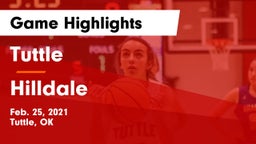 Tuttle  vs Hilldale  Game Highlights - Feb. 25, 2021