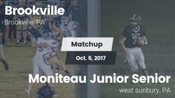 Matchup: Brookville High vs. Moniteau Junior Senior  2017
