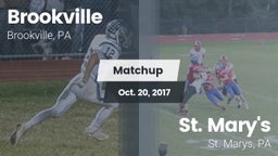 Matchup: Brookville High vs. St. Mary's  2017
