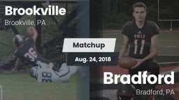 Matchup: Brookville High vs. Bradford  2018