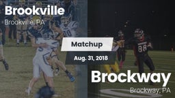Matchup: Brookville High vs. Brockway  2018