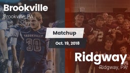 Matchup: Brookville High vs. Ridgway  2018
