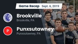 Recap: Brookville  vs. Punxsutawney  2019
