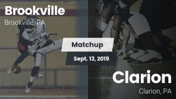 Matchup: Brookville High vs. Clarion  2019