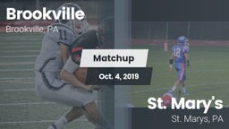 Matchup: Brookville High vs. St. Mary's  2019