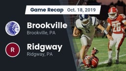 Recap: Brookville  vs. Ridgway  2019