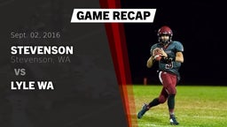 Recap: Stevenson  vs. Lyle WA 2016