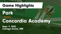 Park  vs Concordia Academy Game Highlights - Sept. 9, 2022
