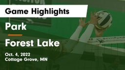 Park  vs Forest Lake  Game Highlights - Oct. 4, 2022