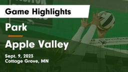 Park  vs Apple Valley  Game Highlights - Sept. 9, 2023