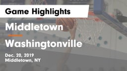 Middletown  vs Washingtonville  Game Highlights - Dec. 20, 2019
