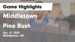 Middletown  vs Pine Bush  Game Highlights - Jan. 31, 2023