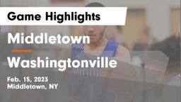 Middletown  vs Washingtonville  Game Highlights - Feb. 15, 2023
