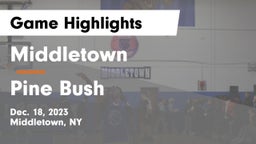 Middletown  vs Pine Bush  Game Highlights - Dec. 18, 2023
