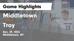 Middletown  vs Troy  Game Highlights - Dec. 29, 2023