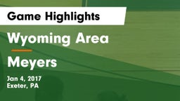 Wyoming Area  vs Meyers  Game Highlights - Jan 4, 2017