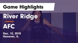 River Ridge  vs AFC Game Highlights - Dec. 13, 2018