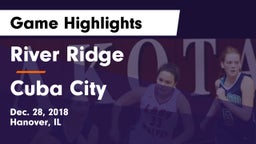 River Ridge  vs Cuba City Game Highlights - Dec. 28, 2018