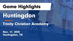 Huntingdon  vs Trinity Christian Academy  Game Highlights - Nov. 17, 2020