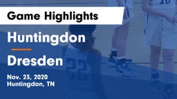 Huntingdon  vs Dresden  Game Highlights - Nov. 23, 2020