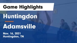 Huntingdon  vs Adamsville  Game Highlights - Nov. 16, 2021