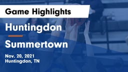 Huntingdon  vs Summertown  Game Highlights - Nov. 20, 2021