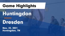 Huntingdon  vs Dresden  Game Highlights - Nov. 22, 2021
