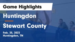 Huntingdon  vs Stewart County  Game Highlights - Feb. 25, 2022