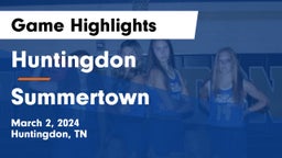 Huntingdon  vs Summertown  Game Highlights - March 2, 2024
