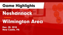 Neshannock  vs Wilmington Area  Game Highlights - Dec. 28, 2018