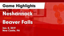 Neshannock  vs Beaver Falls Game Highlights - Jan. 8, 2019