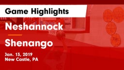 Neshannock  vs Shenango  Game Highlights - Jan. 13, 2019