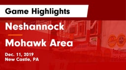 Neshannock  vs Mohawk Area  Game Highlights - Dec. 11, 2019