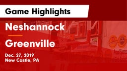 Neshannock  vs Greenville  Game Highlights - Dec. 27, 2019