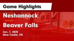 Neshannock  vs Beaver Falls  Game Highlights - Jan. 7, 2020