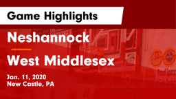 Neshannock  vs West Middlesex   Game Highlights - Jan. 11, 2020